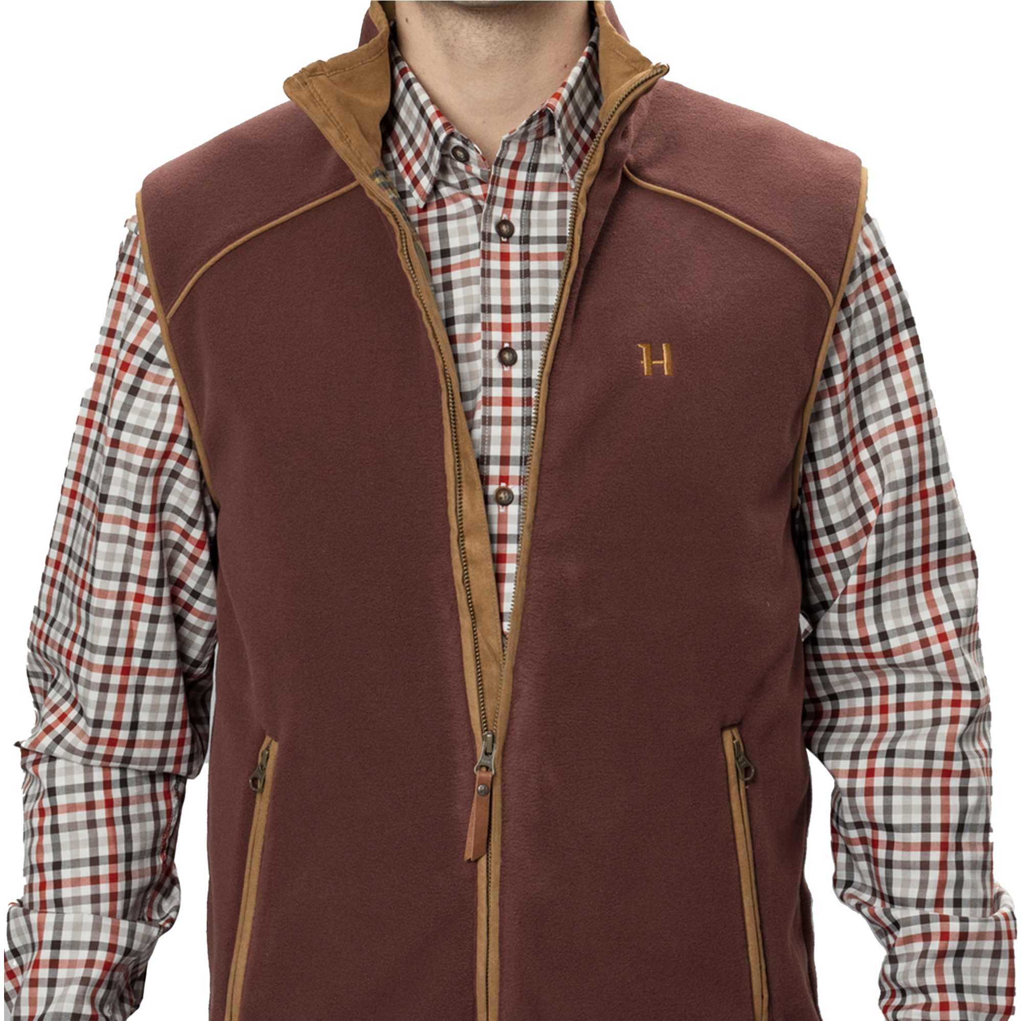 2026 Harkila Herren Sandhem 200 Weste 1201153 - Burgundy